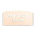 Mechanical Room Sign — Wood Door Plate — "Scandza" Design - Photo #2