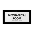 Door Signs Mechanical Room Sign - Acrylic Door Plate - "Simple" Design - Photo #2