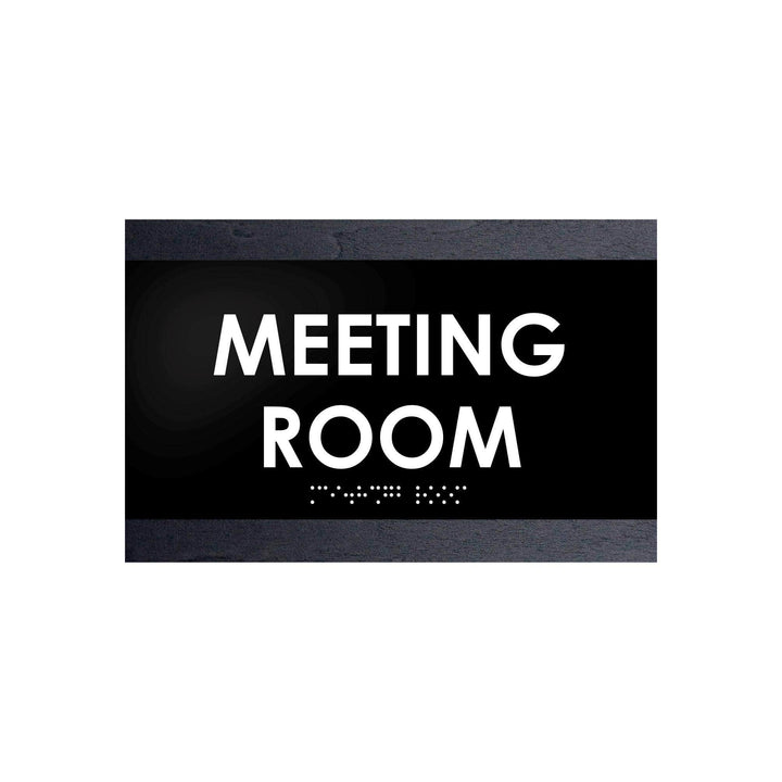 Door Signs Meeting Room Sign - Wood Door Plate - "Buro" Design