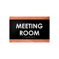 Door Signs Meeting Room Sign - Wood Door Plate - "Buro" Design - Photo #1