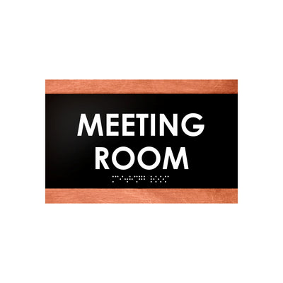 Door Signs - Meeting Room Sign - Wood Door Plate "Buro" Design