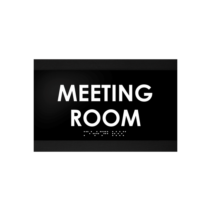 Door Signs Meeting Room Sign - Wood Door Plate - "Buro" Design
