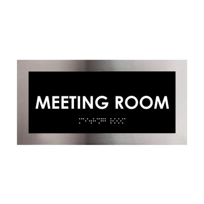 In A Meeting Computer. Sign Meeting Room Signs — Conference Room Signage – Bsign