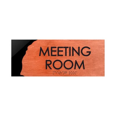 Door Signs - Meeting Room Sign - Wood Door Plate "Sherwood" Design