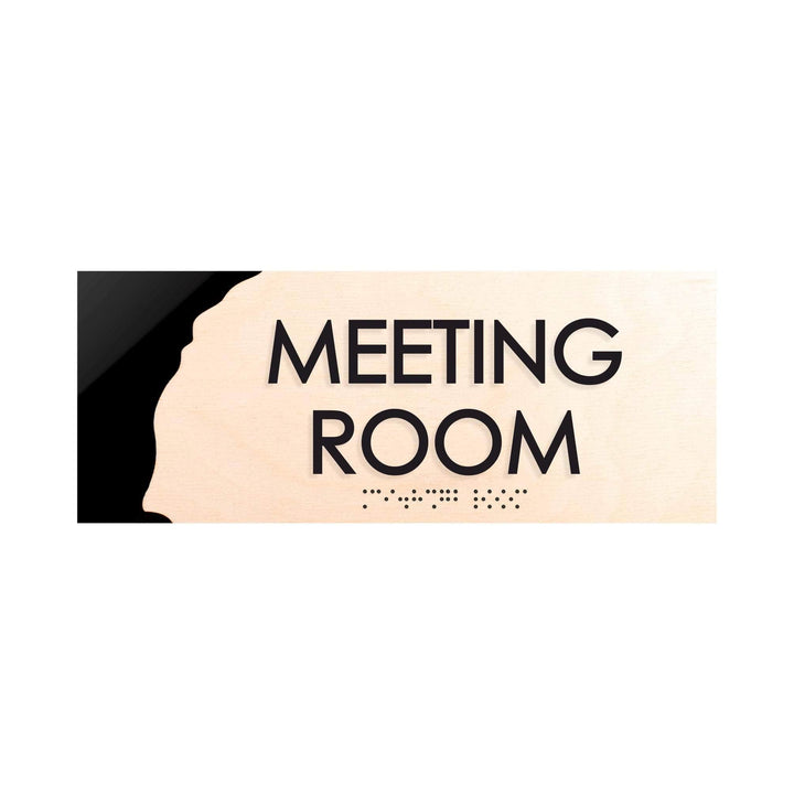 Door Signs Meeting room Sign - Wood Door Plate - "Sherwood" Design