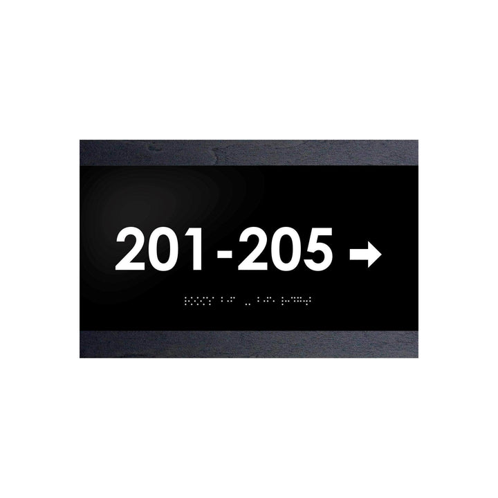 Wayfinding Sign: Wood &amp; Acrylic Wall Sign 11.8x7.6" / 300x190 mm