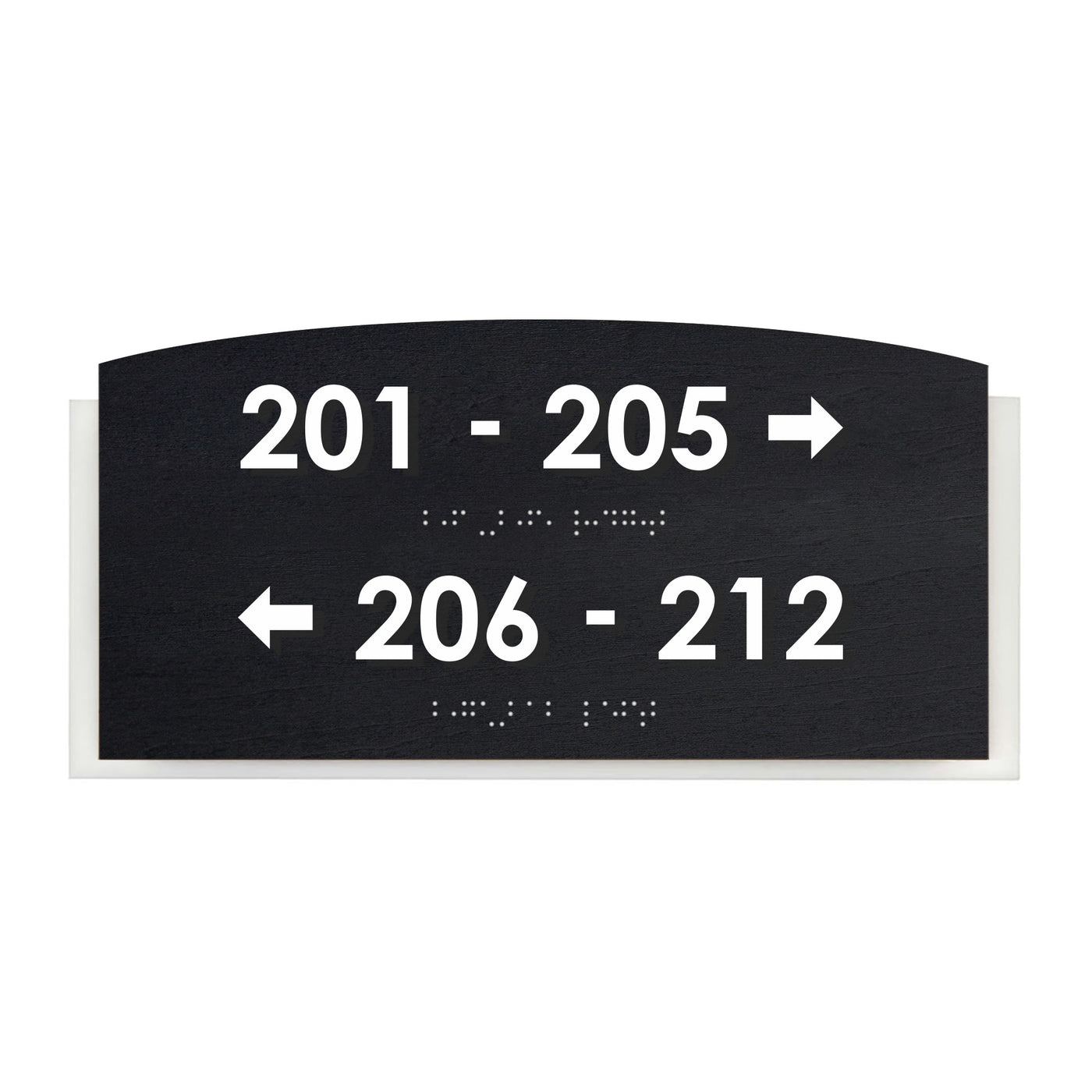Directional Sign - Wayfinding Wall Plate "Scandza" Design