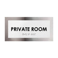 Door Signs Private Room Door Sign - Stainless Steel Plate - "Modern" Design - Photo #2