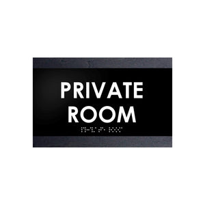 Door Signs Private Room Sign - Wood Door Plate - "Buro" Design