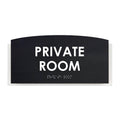 Wood Private Room Door Sign - "Scandza" Design - Photo #5