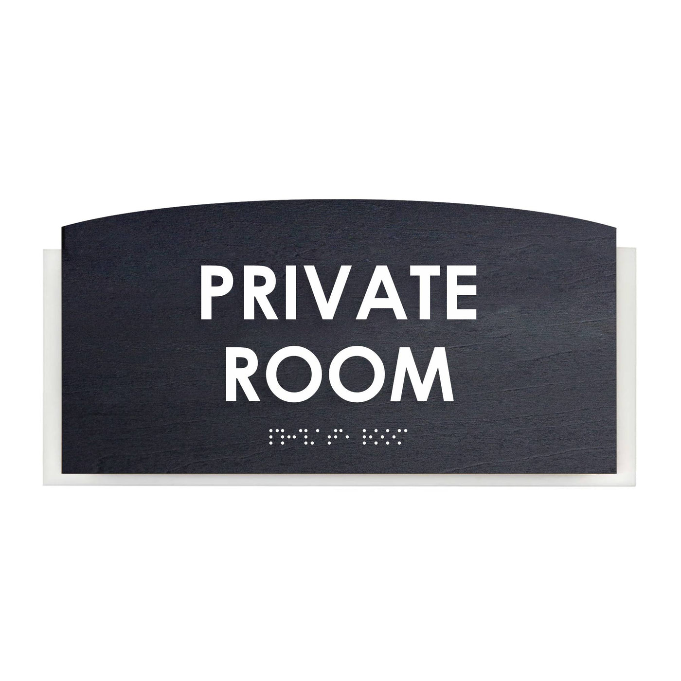 Wood Private Room Door Sign "Scandza" Design