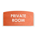 Wood Private Room Door Sign - "Scandza" Design - Photo #10