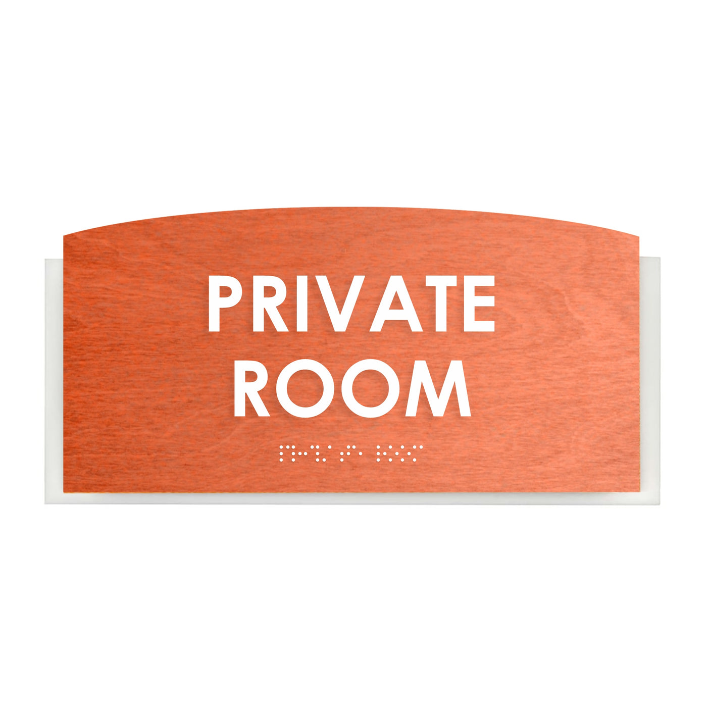 Wood Private Room Door Sign "Scandza" Design