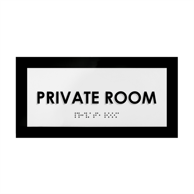 Door Signs Private Room Sign - Acrylic Door Plate - "Simple" Design