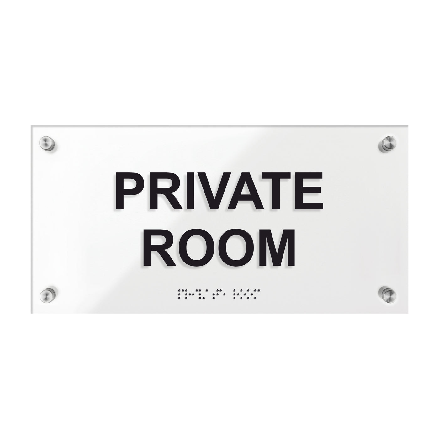 Private Room Signs - Acrylic Door Plate "Classic" Design