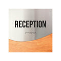 Reception Sign - Stainless Steel & Wood Door Plate - "Jure" Design - Photo #5