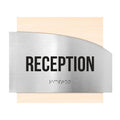 Door Signs Reception Signs - Stainless steel & Wood Plate - "Wave" Design - Photo #6