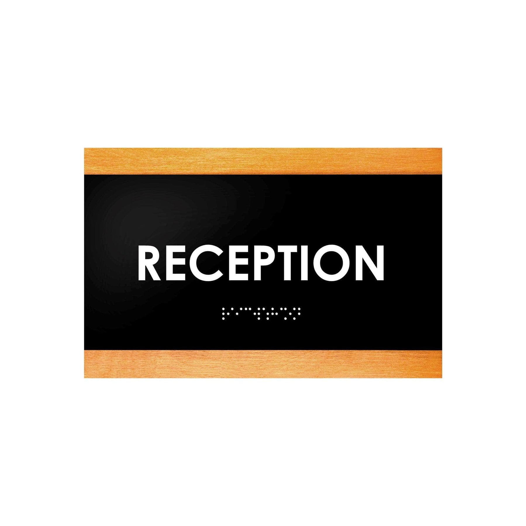 Reception Sign: Wood Door Sign —