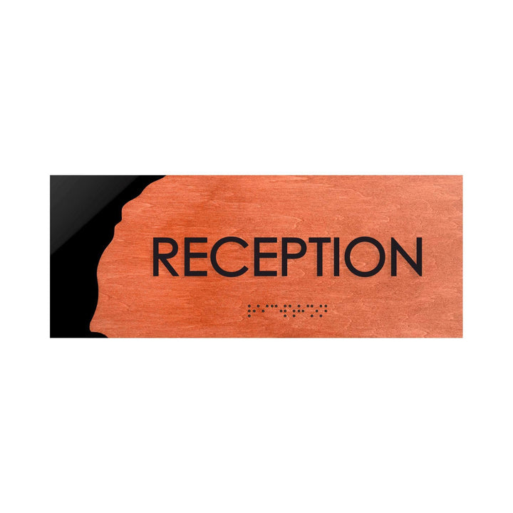 Door Signs Reception Sign - Wood Door Plate - "Sherwood" Design