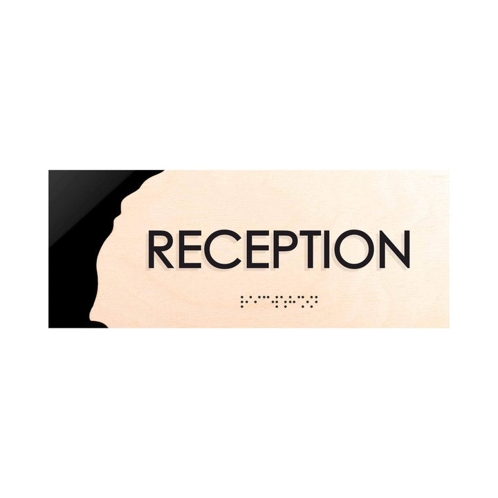 Door Signs Reception Sign - Wood Door Plate - "Sherwood" Design