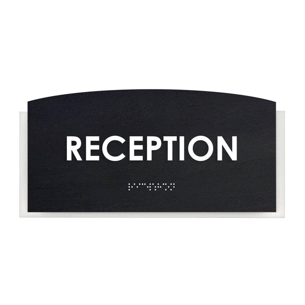 Reception Sign: Wood Door Sign — "Scandza" Design