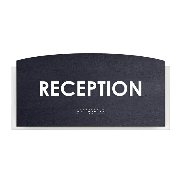 Reception Sign: Wood Door Sign — "Scandza" Design