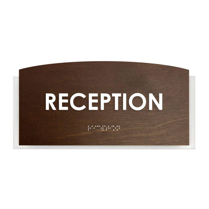 Reception Sign: Wood Door Sign — "Scandza" Design