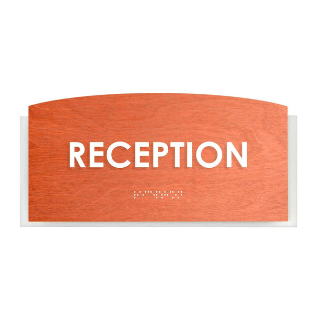 Reception Sign: Wood Door Sign — "Scandza" Design