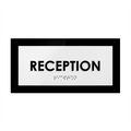 Door Signs Reception Sign - Acrylic Door Plate - "Simple" Design - Photo #2