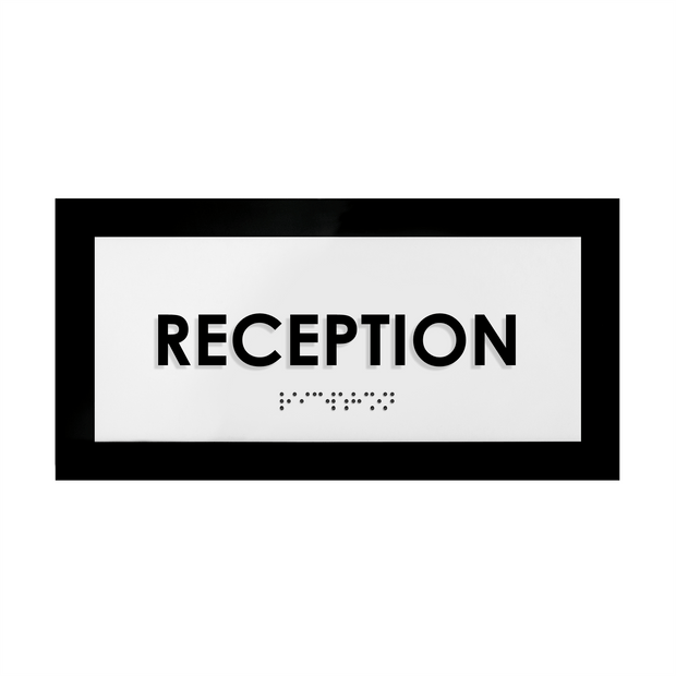 Door Signs Reception Sign - Acrylic Door Plate - "Simple" Design