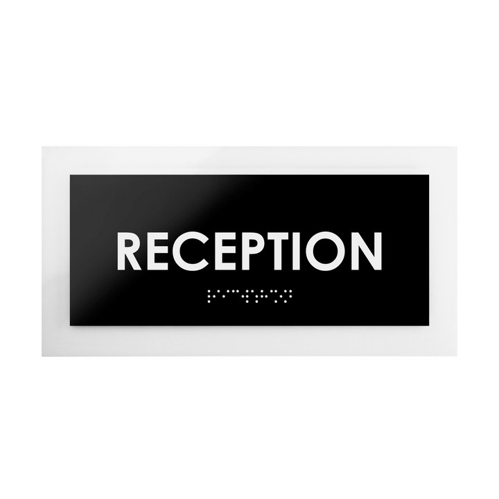 Door Signs Reception Sign - Acrylic Door Plate - "Simple" Design