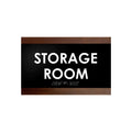 Door Signs Storage Room Sign - Wood Door Plate - "Buro" Design - Photo #5