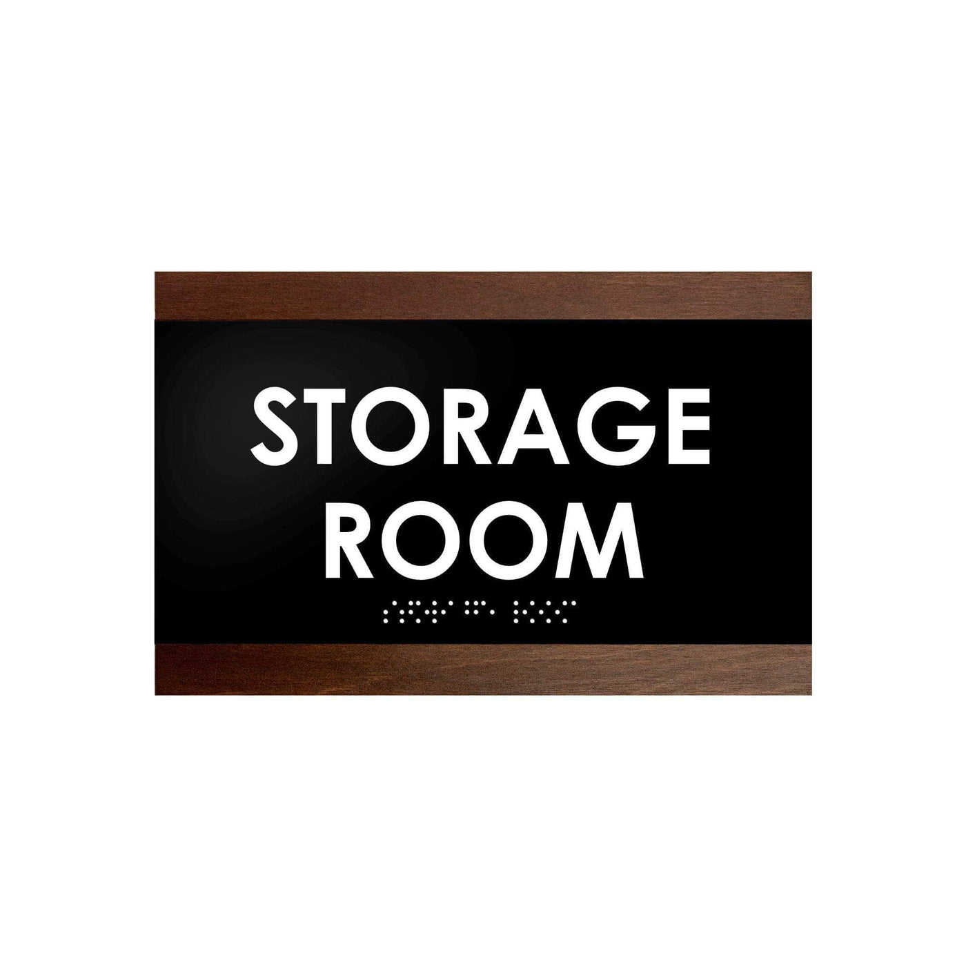 Storage Room Sign - Wood Door Plate