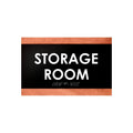 Door Signs Storage Room Sign - Wood Door Plate - "Buro" Design - Photo #1