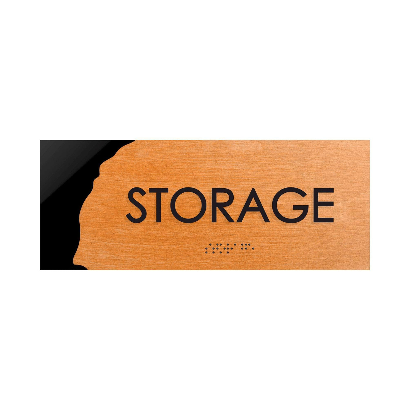 Storage Room Sign — Wood Door Plate —