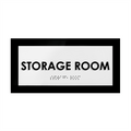 Door Signs Storage Room Sign - Acrylic Door Plate - "Simple" Design - Photo #2