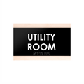 Door Signs Utility Room Sign - Wood Door Plate - "Buro" Design - Photo #4