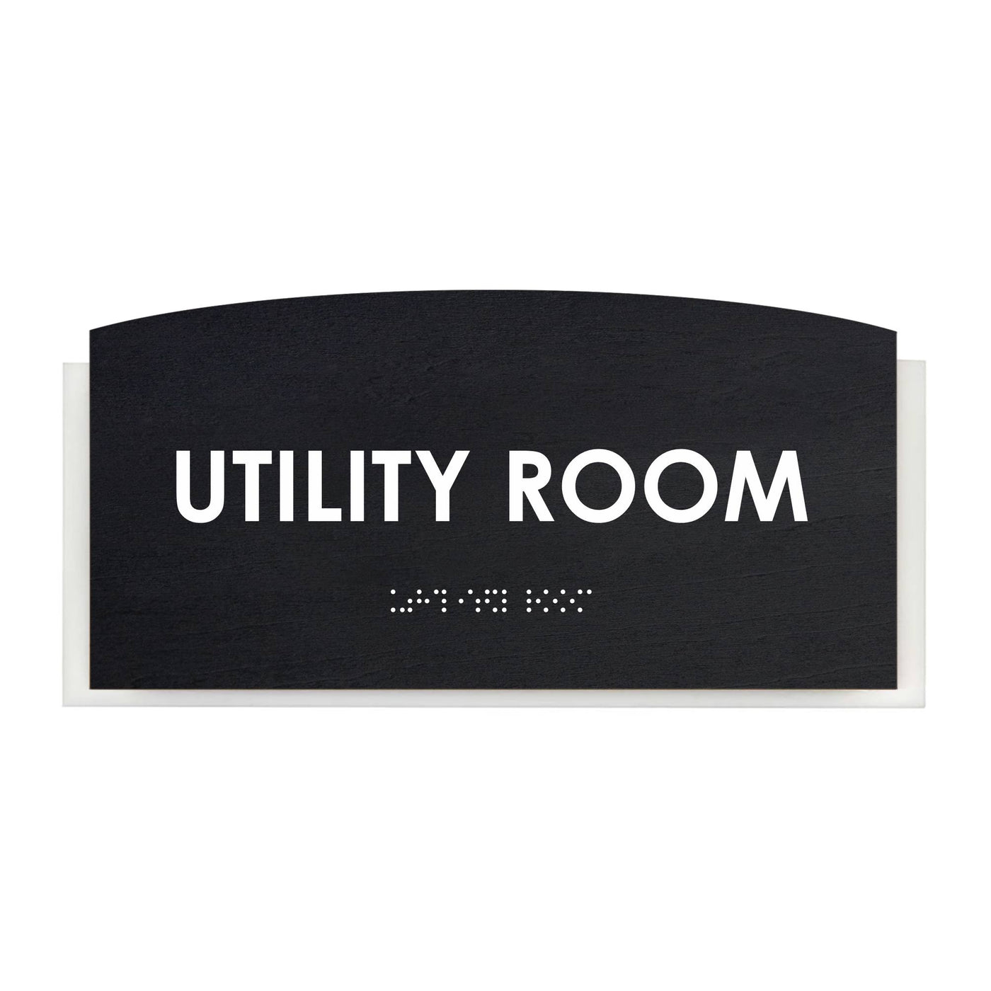 Wood Utility Room Door Sign "Scandza" Design
