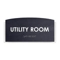 Wood Utility Room Door Sign "Scandza" Design - Photo #1