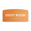 Wood Utility Room Door Sign "Scandza" Design - Photo #6