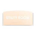 Wood Utility Room Door Sign "Scandza" Design - Photo #2