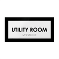 Door Signs Utility Room Sign - Acrylic Door Plate - "Simple" Design - Photo #1
