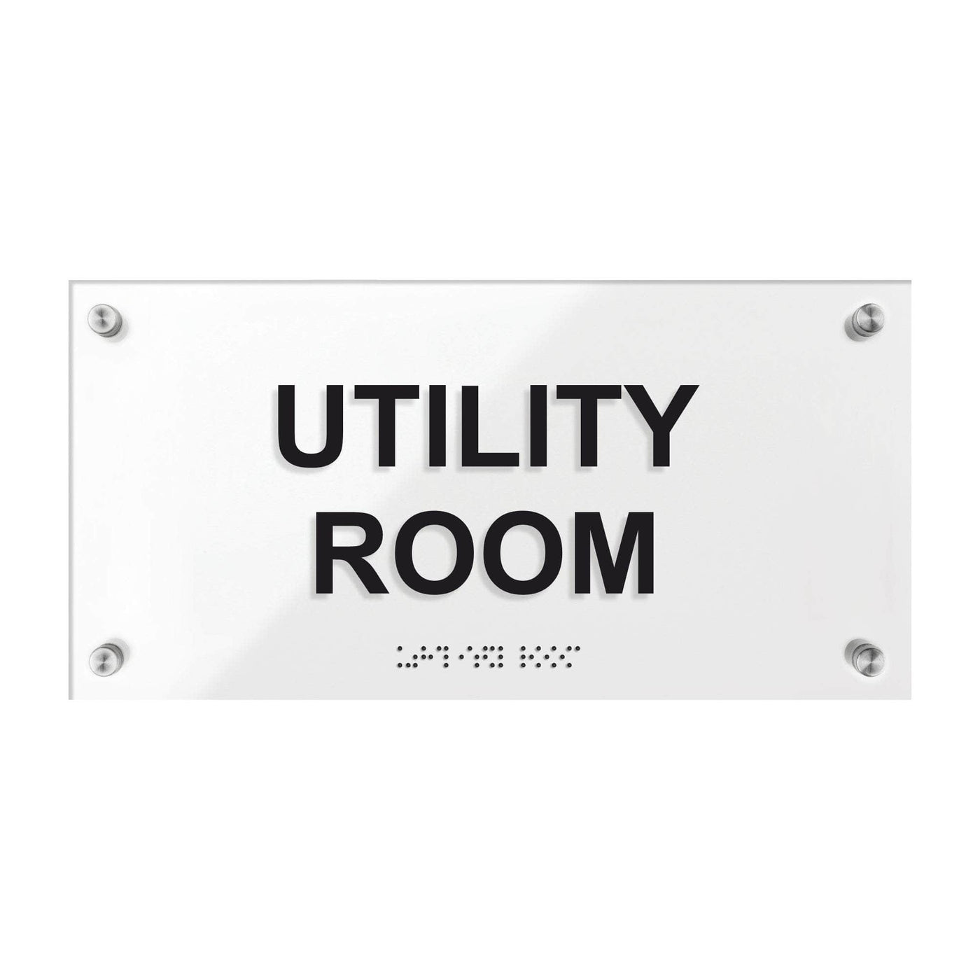 Utility Room Signs - Acrylic Door Plate