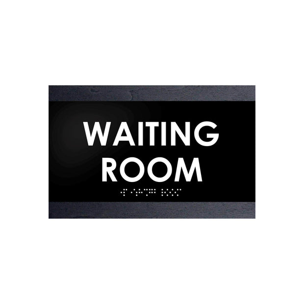 Door Signs Waiting Room Sign - Wood Door Plate - "Buro" Design
