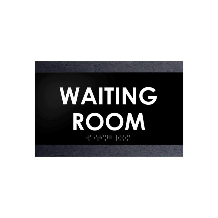 Door Signs Waiting Room Sign - Wood Door Plate - "Buro" Design