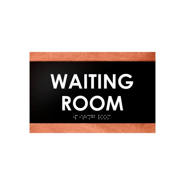 Door Signs Waiting Room Sign - Wood Door Plate - "Buro" Design