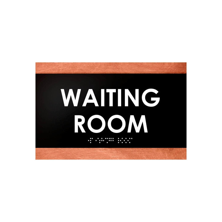Door Signs Waiting Room Sign - Wood Door Plate - "Buro" Design