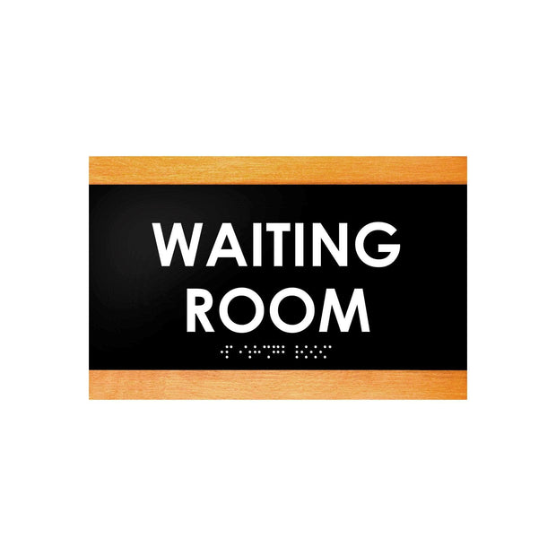 Door Signs Waiting Room Sign - Wood Door Plate - "Buro" Design