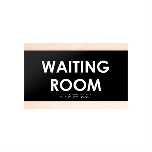 Door Signs - Waiting Room Sign - Wood Door Plate "Buro" Design