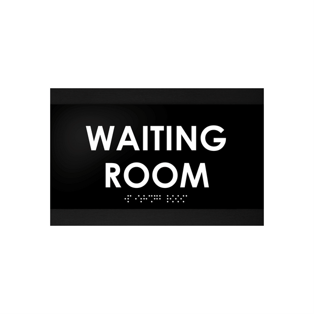 Door Signs Waiting Room Sign - Wood Door Plate - "Buro" Design